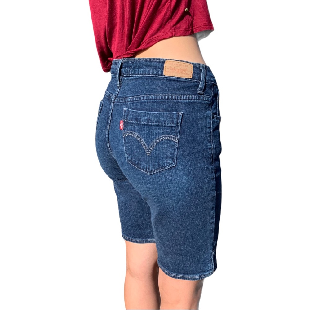 Levi's Dark Blue Denim Jean Shorts